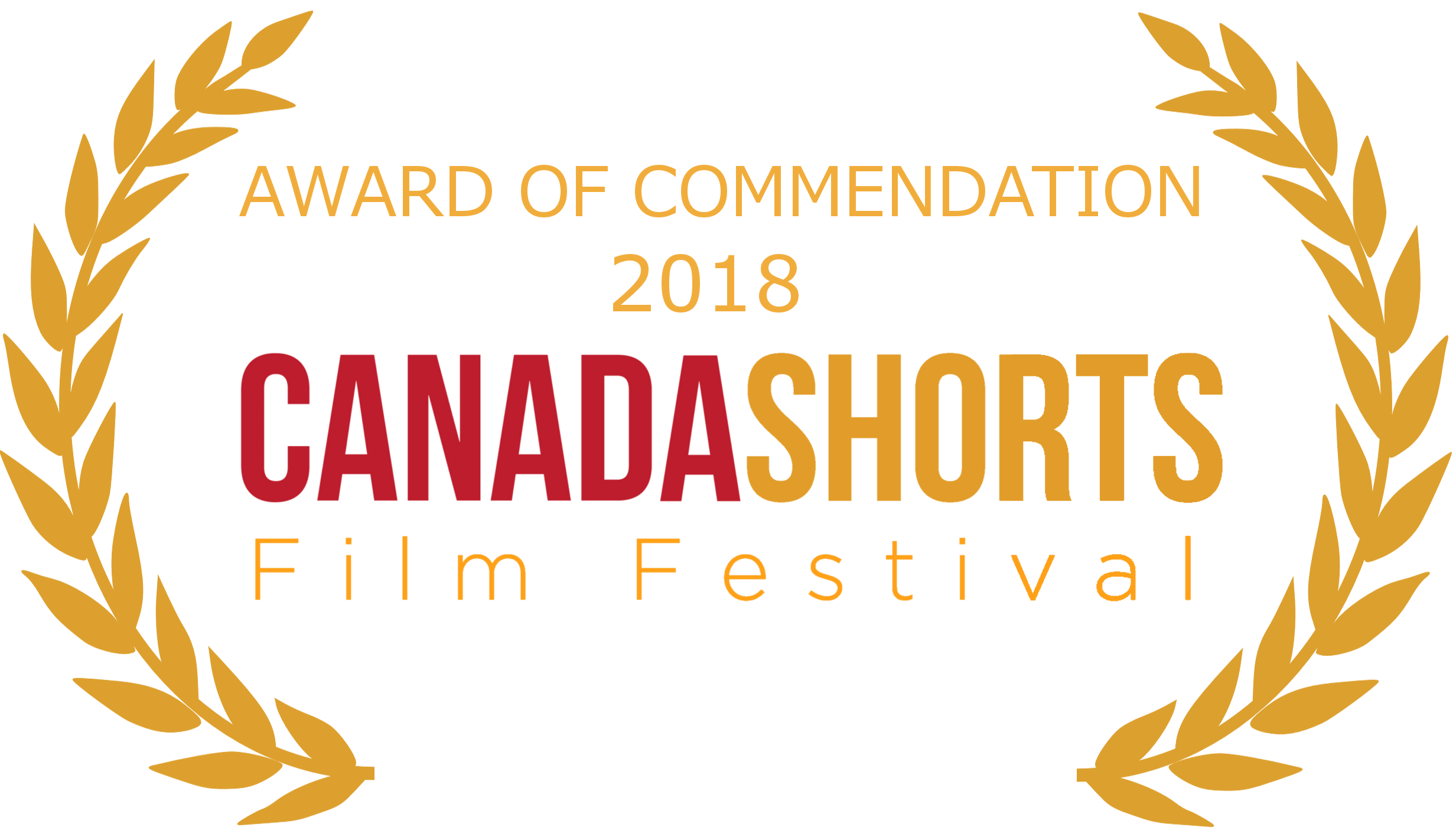 Kathryn Ann Jankowski's Award of Commendation from Canada Shorts Film Festival 2018